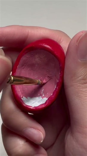 Painting a Redcap Mushroom! #polymerclay