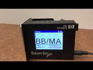 How to enter Dates and Barcodes with the Smart-Jet Printer