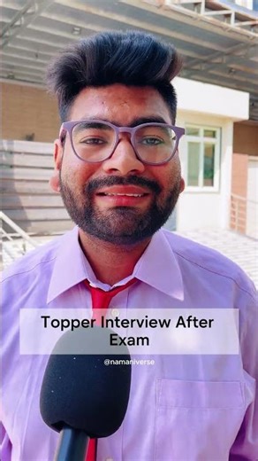 Topper Interview After Exam 😎 | Wait For The Twist 💀 #viral #shorts