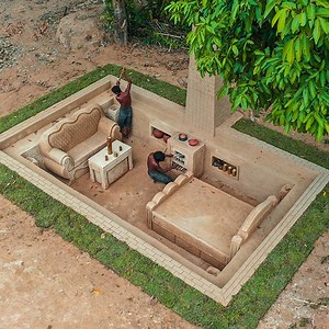 amazing building sofa bed | Primitive Survival Tool