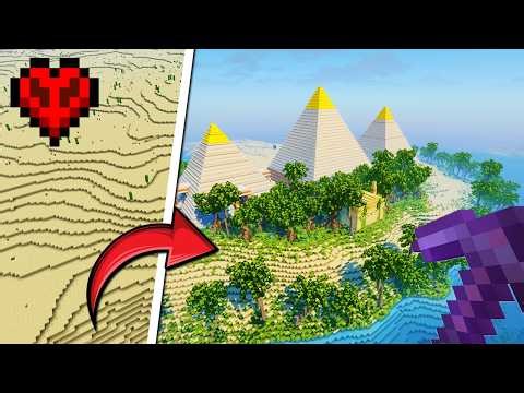 I TRANSFORMED THE DESERT In Minecraft Hardcore