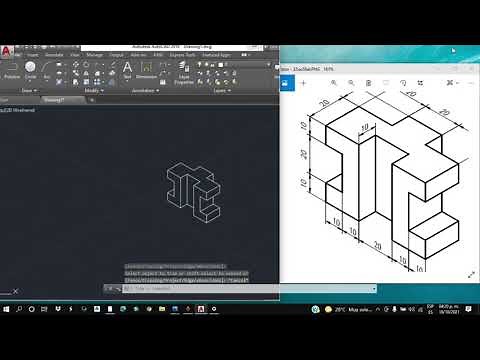 autoCAD - dibujo isometrico desde cero paso a paso