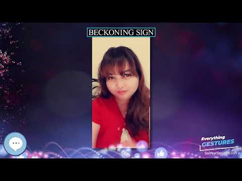 Beckoning sign ✌️ EVERYTHING GESTURES 👍