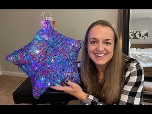 3D String Art Kit for Kids - Makes a Light-Up Star Lantern- Craft- REVIEW- watch me make it.