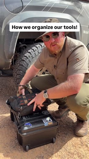 This is how we organize tools on the Milestones Expedition with @blueridgeoverlandgear. Each of our three rigs has its own tool roll with only the tool sizes we need for repairs. This cuts down the weight and space the kits take up, and it also makes repairs fast. We like the velcro setup since it lets us grab the compartment we need right away. Thank you @blueridgeoverlandgear. #XOVERLAND #MilestonesExpedition #overlandbuilds #expeditionbuilds | Expedition Overland