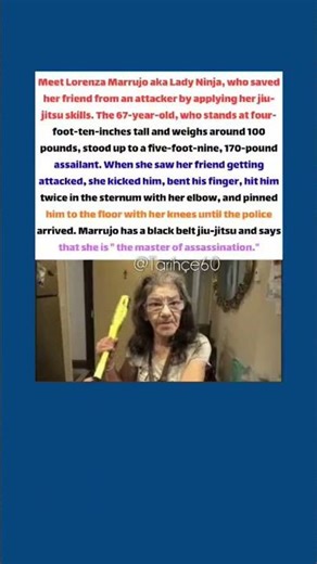 67-Year-Old “Lady Ninja” Takes Down Attacker with Jiu-Jitsu Skills