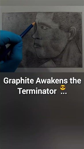 Terminator 2 Pencil Animation – Draw & Erase T-800 Transformation 🤖✏️