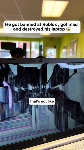 Man Gets Banned on Roblox and Destroys His Laptop