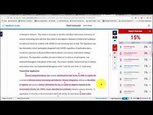 Turnitin Tutorial: Upload a Paper and Read a Turnitin Report