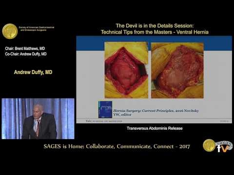 Transversus abdominis release: Technical tips