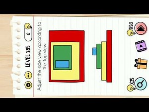 Brain Test Level 285 || I Adjust The Side View According To The Top View.