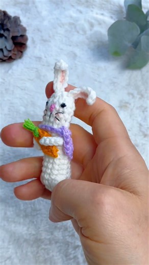 So cute👀crochet bunny fidget toys easy #crochetanywhere #crochet #fidgettoys
