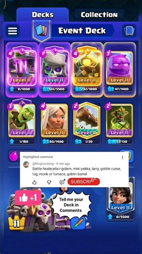 elixir golem battle healer deck 🤯 | clash royale | #shorts #viralvideo #clashroyale