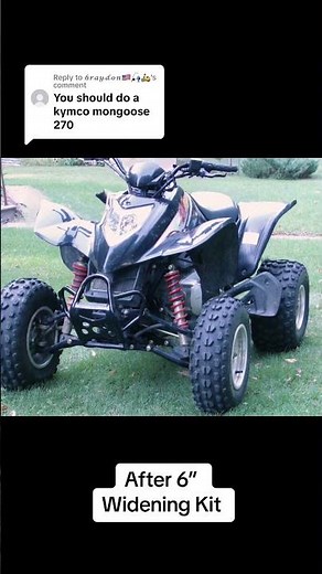Kymco Mongoose 250 / 270 with A-arms and shocks widening kit! (300, MAXXER, Can Am DS250 compatible)