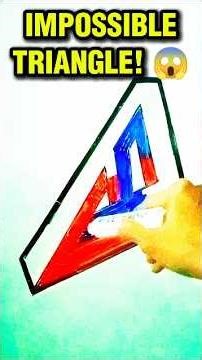 Impossible Triangle Illusion! 😱 Can you find the end? #shorts