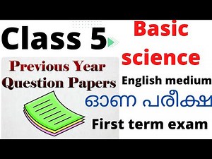 class 5 Basic science first term exam previous year question papers