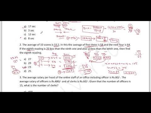 Arithmetic answer key || Mock test - 2 || For OSSC CGL 2025