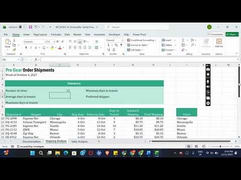 New Perspectives Excel 365 | Module 3: SAM Project A | Pro Gear #newperspectives