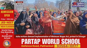 4.8K views · 102 reactions | Asha workers demand implementation of Minimum Wages Act, protest in Srinagar | Jkupdate News | Facebook