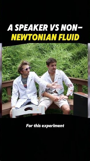 a speaker vs non-newtonian fluid#history #train #automobile