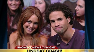 Lindsay Lohan crash aftermath