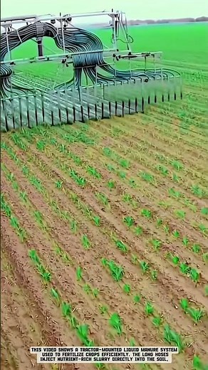 Fertilizing Crops Using a Tractor-Mounted Liquid Manure System
