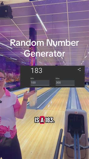 Random Number Generator Bowling Skills
