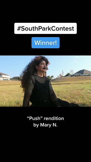 Congratulations to Mary N. and her group on winning the #SouthParkContest with her live-action reenactment of “Push” from the episode,