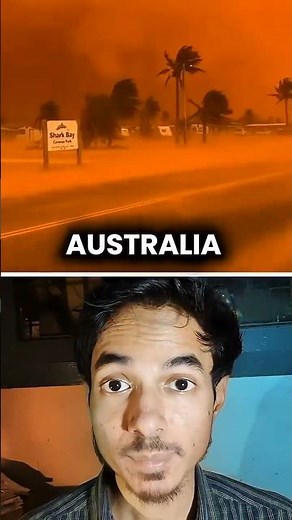 Sky turns Deep Red in Australia ! scary moment captured 🔴