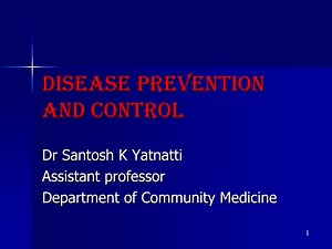disease PREVENTION and control - SlideServe