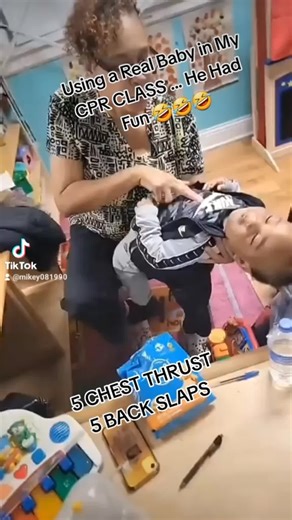 HAVING FUN IN ONE OF MY CPR CLASSES 😊😊💯💯🥳🥳🤣🤣#fypシ゚viral #cpr #emt #fypシ゚viral #nurse #DAYCARE #baby #chocking