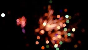 Colorful fireworks. stock video. Video of sparkle, glow - 51760449