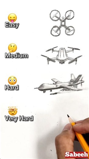 How to draw Drone ✍️ (Art Levels) #art #drawing #sketch #shorts