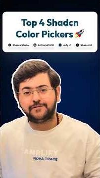 Top 4 Shadcn Color Pickers 🤩