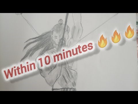 Lord Ram Drawing | Easy & Beautiful Sketch of Lord Rama | Dussehra Special Art