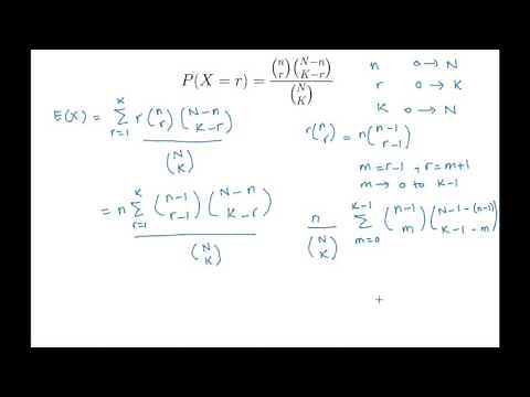 Hypergeometric Distribution - Expected Value