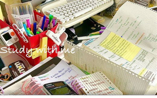 【Ray Hon】•原创•实时沉浸学习2小时study with me 背景音 无音乐 无休息 写字声