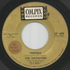 The Matadors (Tony, Vic And Manuel) - Perfidia