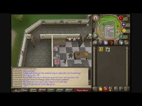 The best and fastest way to make flax into bowstrings