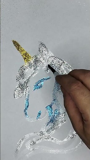 ✨ Glitter Unicorn Drawing – Sparkle Art Magic! 🦄