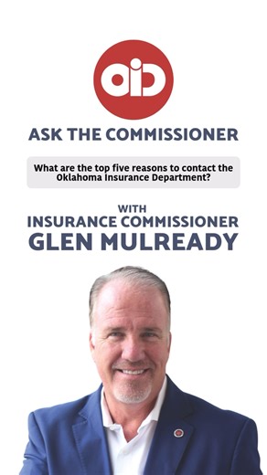 ❓Ask the Commissioner: What are the top five reasons to contact the Oklahoma Insurance Department? #GetReadyOK #AskTheCommissioner #Oklahoma #Insurance | Oklahoma Insurance Department