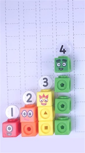 Numberblocks ! Mathlink Cubes Counting 1 TO 20 #shorts #kids