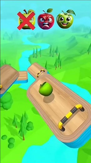 Which color apple Cross this ramp ❓#shorts #youtubeshorts #gaming