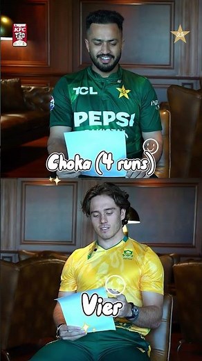 Cricket slang swap 🎙️Nawaz shares a Punjabi phrase, with Brevis giving the Afrikaans version 😄