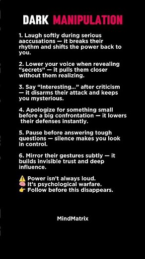 Dark Manipulation Tricks They Don’t Want You To Know..
