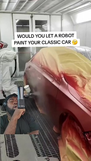 Donk Planet (@donkplanet) - Letting Robots Paint Classic Cars: Your Thoughts?