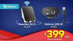 1.9K views · 457 reactions | Extiende tu señal Wi-Fi y realiza videollamadas con calidad con estos básicos para el home office que están a un súper precio. 螺 Compra ya en tu tienda Steren más cercana o en línea https://bit.ly/3y5c8nz | Steren México | Facebook