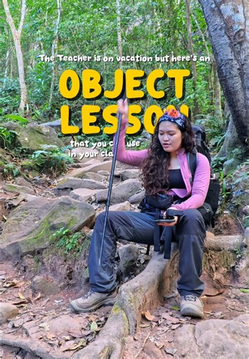 Object Lesson you can use in your classroom. “Hiking Stick” #kindergartenteacher #teachers #teacherlife #kindergarten #thailand #objectlesson