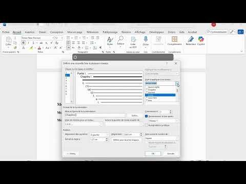 Word: numérotation automatique des titres