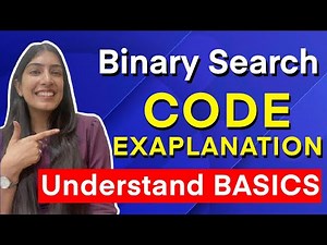 2. Binary Search Code | Searching an element in sorted array | Understand Basics 🚀🚀